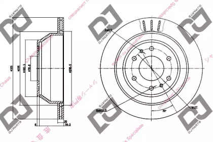 Тормозной диск DJ PARTS BD1217